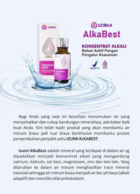 AlkaBest Izumi — Konsentrat Alkali dengan kemasan lengkap